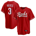 C.Reds #3 Ke'Bryan Hayes Player Red Home Game Hdoa Stitched Jerseys
