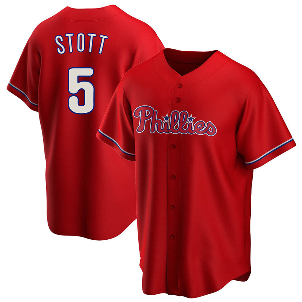 P.Phillies #5 Bryson Stott Player Red Home Game Hdoa Stitched Jerseys