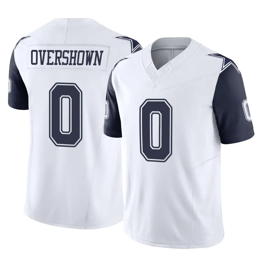 D.Cowboys #0 DeMarvion Overshown Player White-Navy Limited Vapor F.U.S.E. Home Game Hdoa Stitched Jerseys