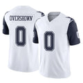 D.Cowboys #0 DeMarvion Overshown Player White-Navy Limited Vapor F.U.S.E. Home Game Hdoa Stitched Jerseys