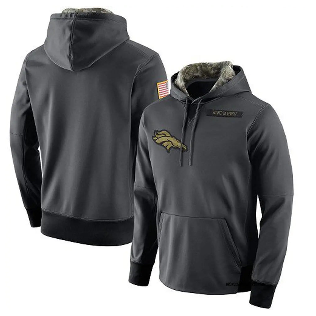 D.Broncos ## Broncos Blank Player Anthracite Salute to Service Performance Hoodie Limited Hdoa Stitched Jerseys