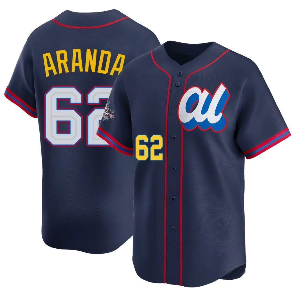 T.Bay Rays #62 Jonathan Aranda Player Navy Limited American League All-Star Edition Hdoa Stitched Jerseys