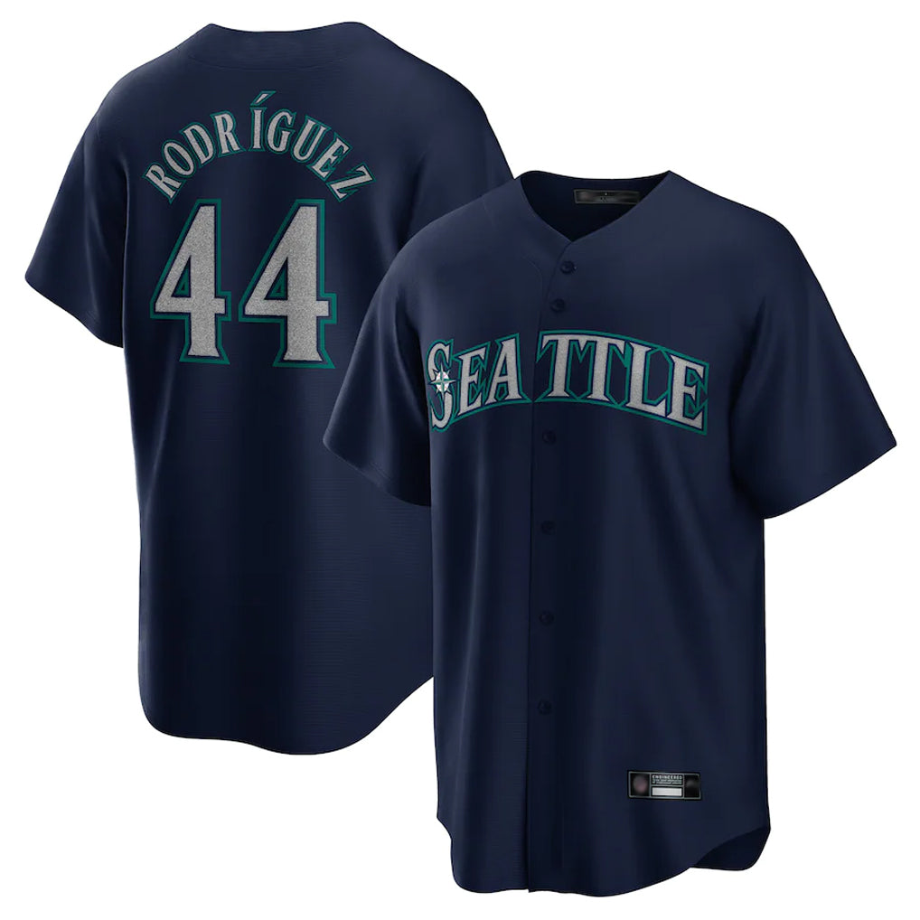 S.Mariners #44 Julio Rodr¨ªguez Player Navy Home Game Hdoa Stitched Jerseys