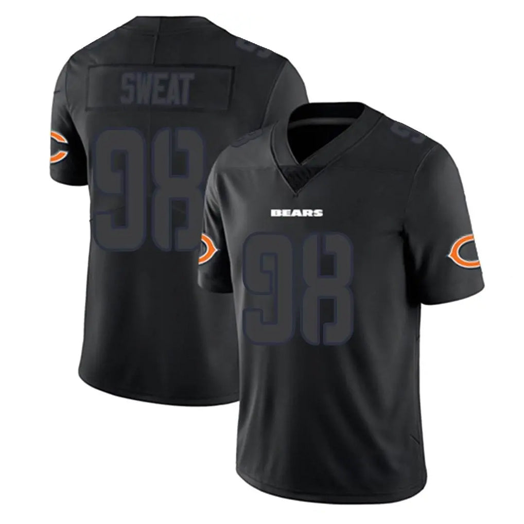 C.Bears #98 Montez Sweat Player Black Impact Limited Game Hdoa Stitched Jerseys