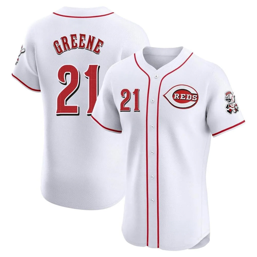 C.Reds #21 Hunter Greene Player White Limited Elite Home Hdoa Stitched Jerseys