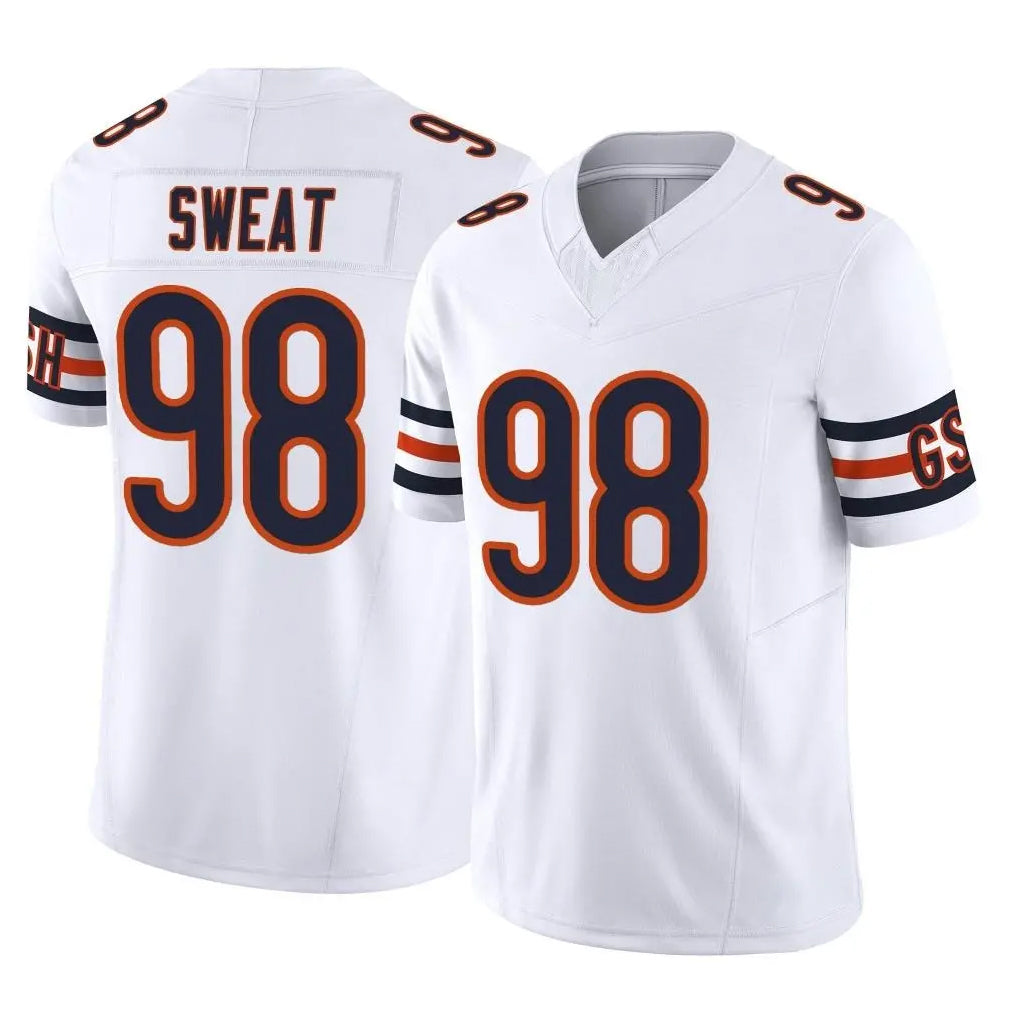 C.Bears #98 Montez Sweat Player White Vapor F.U.S.E. Limited Home Game Hdoa Stitched Jerseys