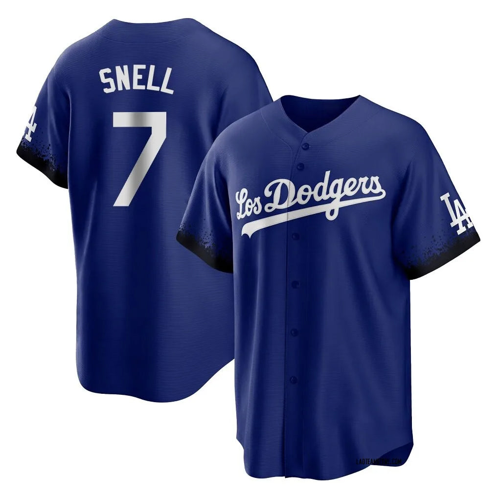 LA.Dodgers #7 Blake Snell Player Royal City Connect Home Game Hdoa Stitched Jerseys