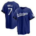 LA.Dodgers #7 Blake Snell Player Royal City Connect Home Game Hdoa Stitched Jerseys