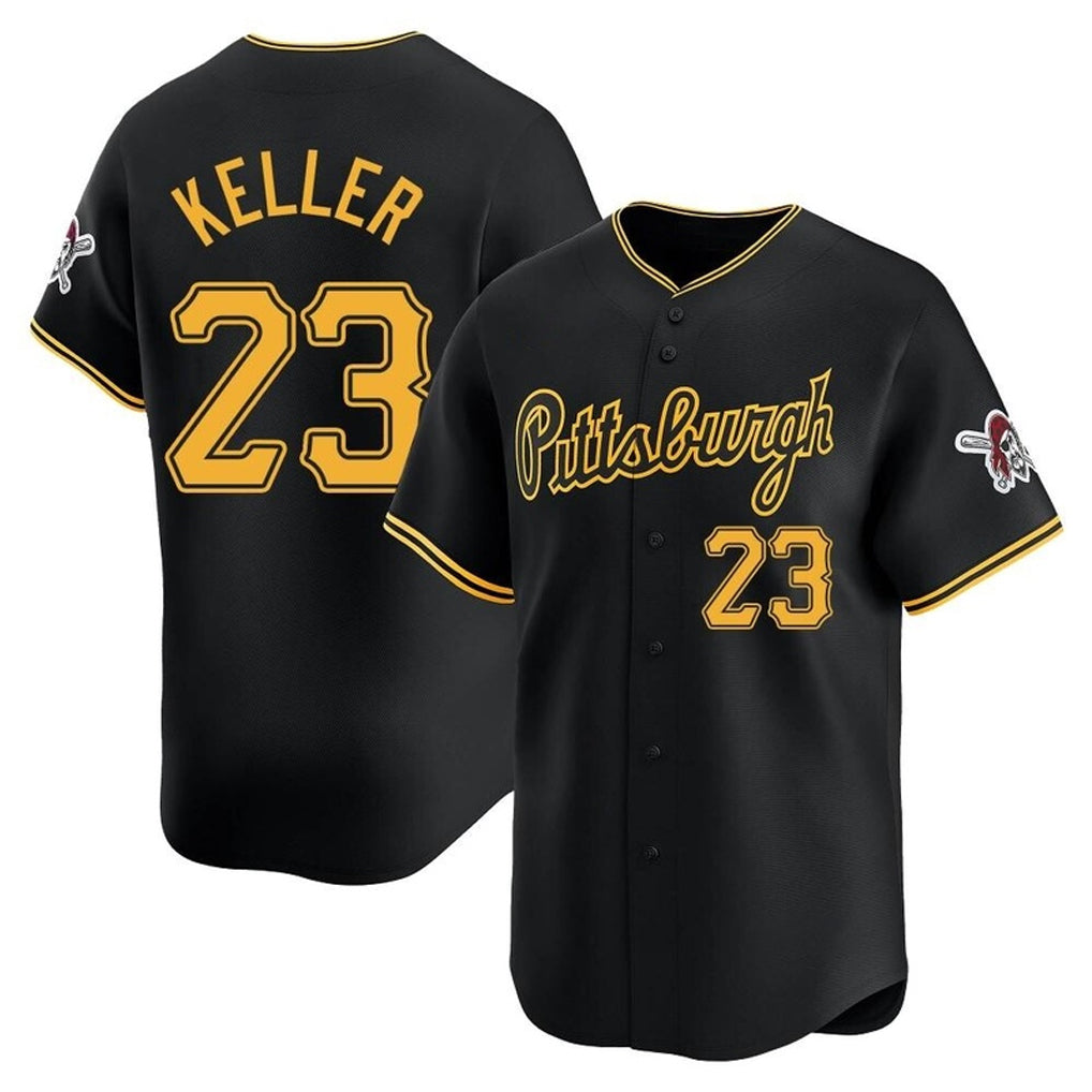 P.Pirates #23 Mitch Keller Player Black Home Limited Hdoa Stitched Jerseys