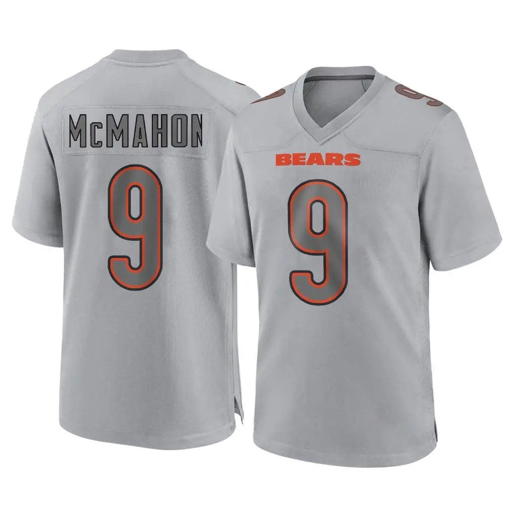 C.Bears #9 Jim McMahon Player Gray Atmosphere Fashion Game Hdoa Stitched Jerseys