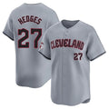 C.Guardians #27 Austin Hedges Player Gray Road Limited Home Hdoa Stitched Jerseys