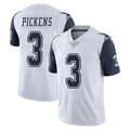 D.Cowboys #3 George Pickens Player White-Navy Limited Color Rush Vapor Untouchable Home Game Hdoa Stitched Jerseys