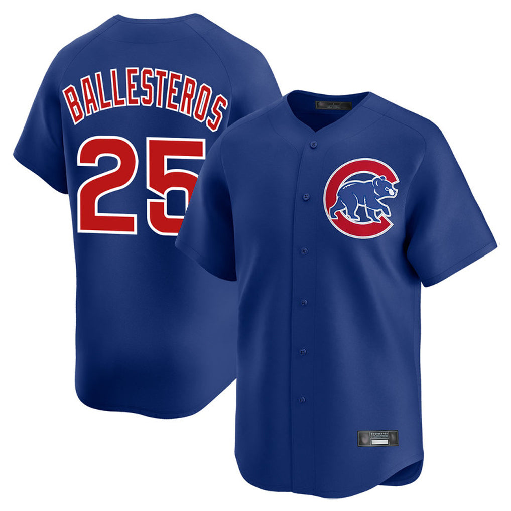 C.Cubs #25 Mois¨¦s Ballesteros Player Royal Limited Home Hdoa Stitched Jerseys