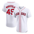 B.Red Sox #49 Tim Wakefield Player White Limited Elite Home Game Hdoa Stitched Jerseys