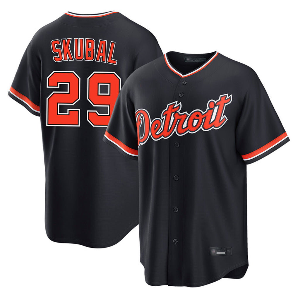 D.Tigers #29 Tarik Skubal Player Navy Home Game Hdoa Stitched Jerseys