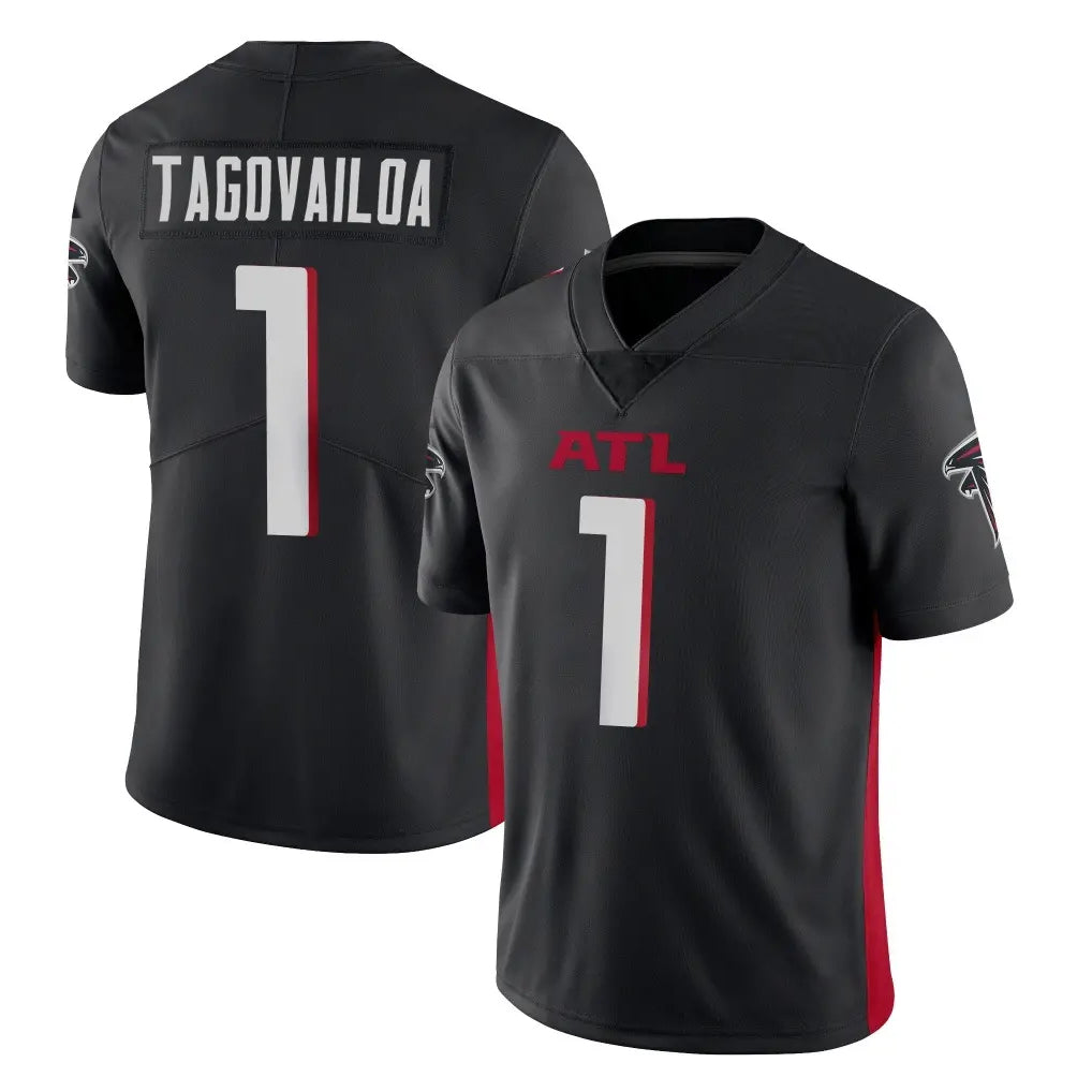 A.Falcons #1 Tua Tagovailoa Player Black Vapor Untouchable Limited Home Game Hdoa Stitched Jerseys
