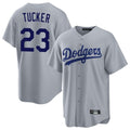 LA.Dodgers #23 Kyle Tucker Player Gray Game Hdoa Stitched Jerseys