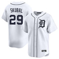 D.Tigers #29 Tarik Skubal Player White Home Limited Hdoa Stitched Jerseys