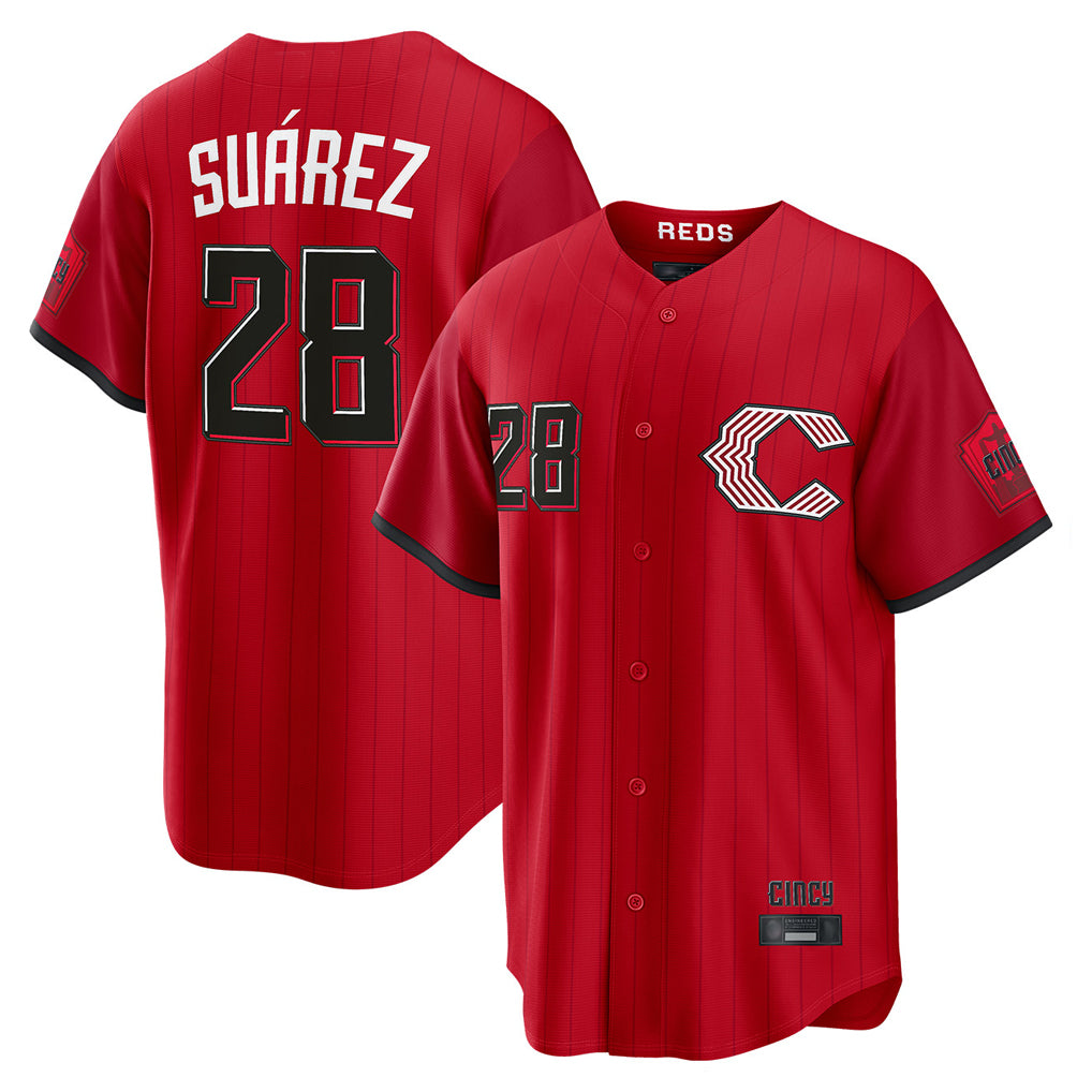 C.Reds #28 Eugenio Su¨¢rez Player Red 2026 City Connect Home Game Hdoa Stitched Jerseys