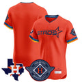 H.Astros ## Astros Blank Player Orange City Connect Texas Patch Vapor Premier Limited Elite Home Hdoa Stitched Jerseys