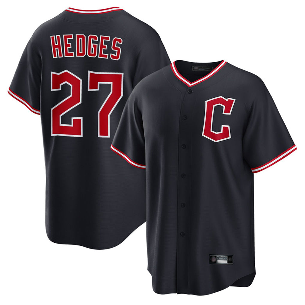 C.Guardians #27 Austin Hedges Player Navy Game Home Hdoa Stitched Jerseys