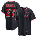 C.Guardians #27 Austin Hedges Player Navy Game Home Hdoa Stitched Jerseys