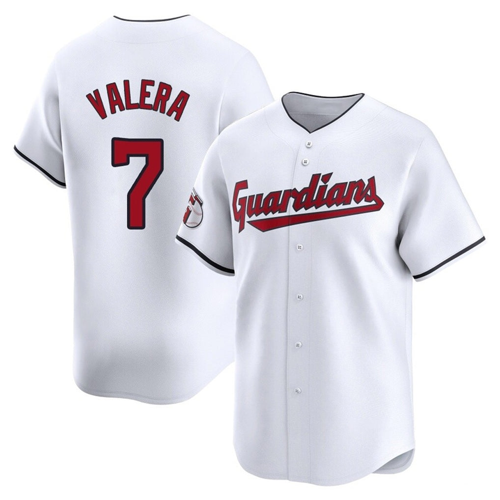 C.Guardians #7 George Valera Player White Limited Home Hdoa Stitched Jerseys