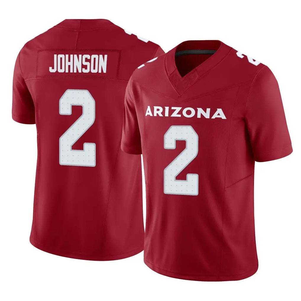 A.Cardinals #2 Will Johnson Player Cardinal Vapor F.U.S.E. Limited Home Game Hdoa Stitched Jerseys