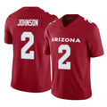 A.Cardinals #2 Will Johnson Player Cardinal Vapor F.U.S.E. Limited Home Game Hdoa Stitched Jerseys