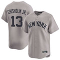 NY.Yankees #13 Jazz Chisholm Jr Player Gray Limited Home Hdoa Stitched Jerseys