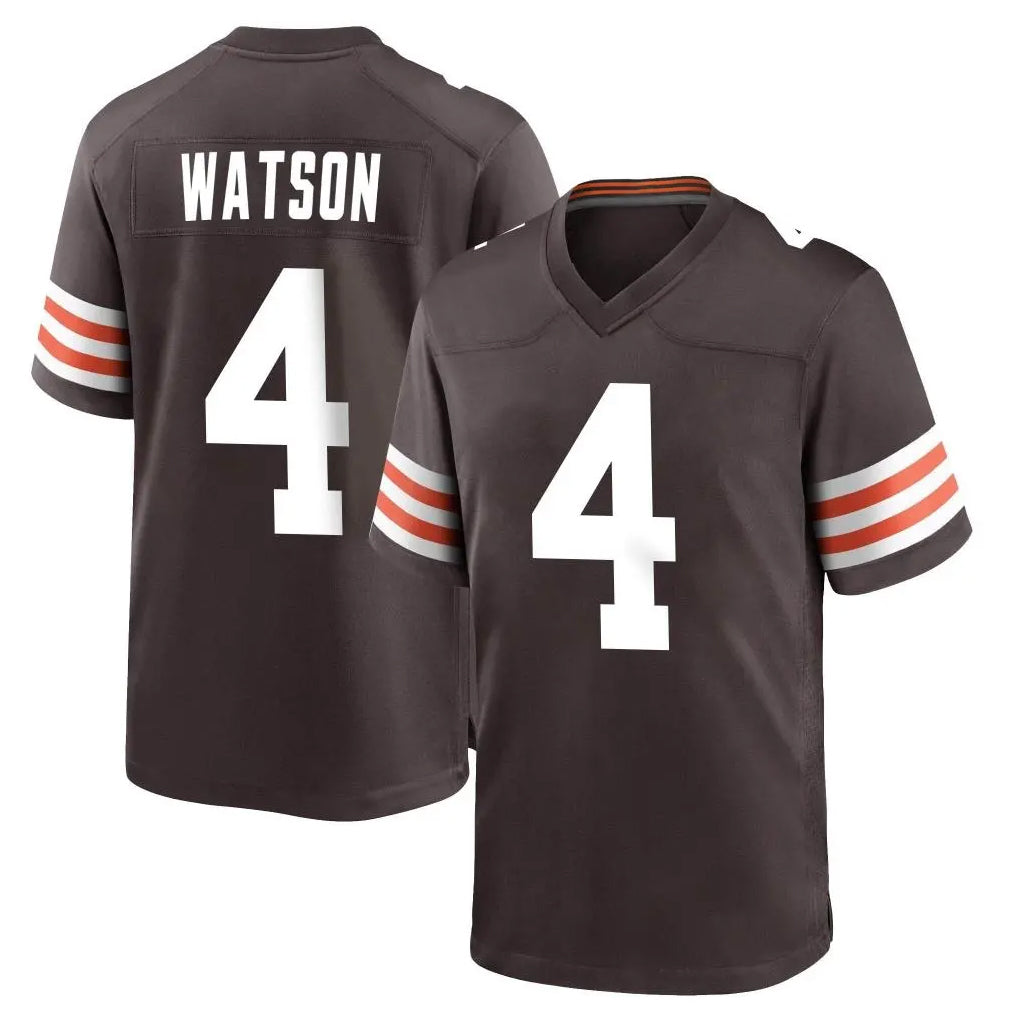 C.Browns #4 Deshaun Watson Player Brown Home Game Hdoa Stitched Jerseys