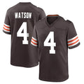 C.Browns #4 Deshaun Watson Player Brown Home Game Hdoa Stitched Jerseys