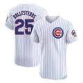 C.Cubs #25 Mois¨¦s Ballesteros Player White Limited Elite Home Game Hdoa Stitched Jerseys
