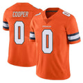 D.Broncos #0 Jonathon Cooper Player Orange Vapor Untouchable Limited Home Game Hdoa Stitched Jerseys