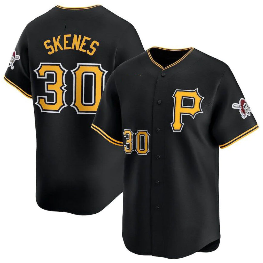 P.Pirates #30 Paul Skenes Player Black Alt Limited Home Hdoa Stitched Jerseys