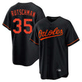 B.Orioles #35 Adley Rutschman Player Black Home Game Hdoa Stitched Jerseys