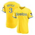 B.Red Sox #3 Ceddanne Rafaela Player Yellow Limited Elite Home Game Hdoa Stitched Jerseys