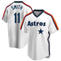 H.Astros #11 Cam Smith Player White Cooperstown Collection T-shirt Hdoa Stitched Jerseys