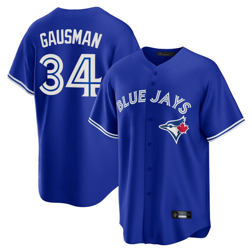 T.Blue Jays #34 Kevin Gausman Player Royal Alternate Replica Player Hdoa Stitched Jerseys