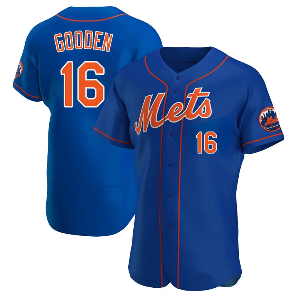 NY.Mets #16 Dwight Gooden Player Royal Limited Elite Home Hdoa Stitched Jerseys