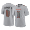 C.Bengals #0 DJ Turner II Player Gray Atmosphere Fashion Game Hdoa Stitched Jerseys