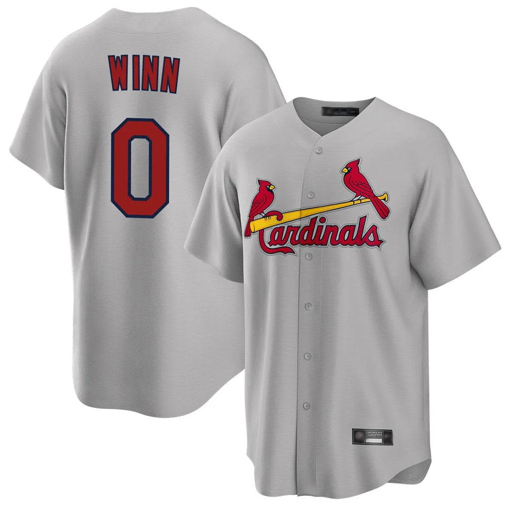 St. Louis Cardinals #0 Masyn Winn Player Gray Home Game Hdoa Stitched Jerseys