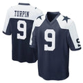 D.Cowboys #9 KaVontae Turpin Player Navy-White Alternate Home Game Hdoa Stitched Jerseys
