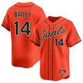 SF.Giants #14 Patrick Bailey Player Orange Home Limited Hdoa Stitched Jerseys