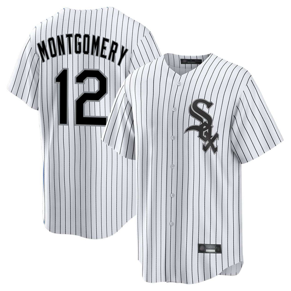 C.White Sox #12 Colson Montgomery Player White Stripe Home Game Hdoa Stitched Jerseys