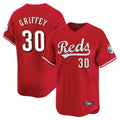 C.Reds #30 Ken Griffey Player Red Home Limited Hdoa Stitched Jerseys