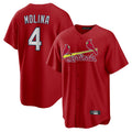 St. Louis Cardinals #4 Yadier Molina Player Red Home Game Hdoa Stitched Jerseys