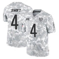 C.Bears #4 D'Andre Swift Player Arctic Camo Salute to Service Limited Hdoa Stitched Jerseys