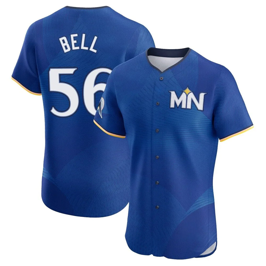 M.Twins #56 Josh Bell Player Royal City Connect Limited Elite Home Hdoa Stitched Jerseys