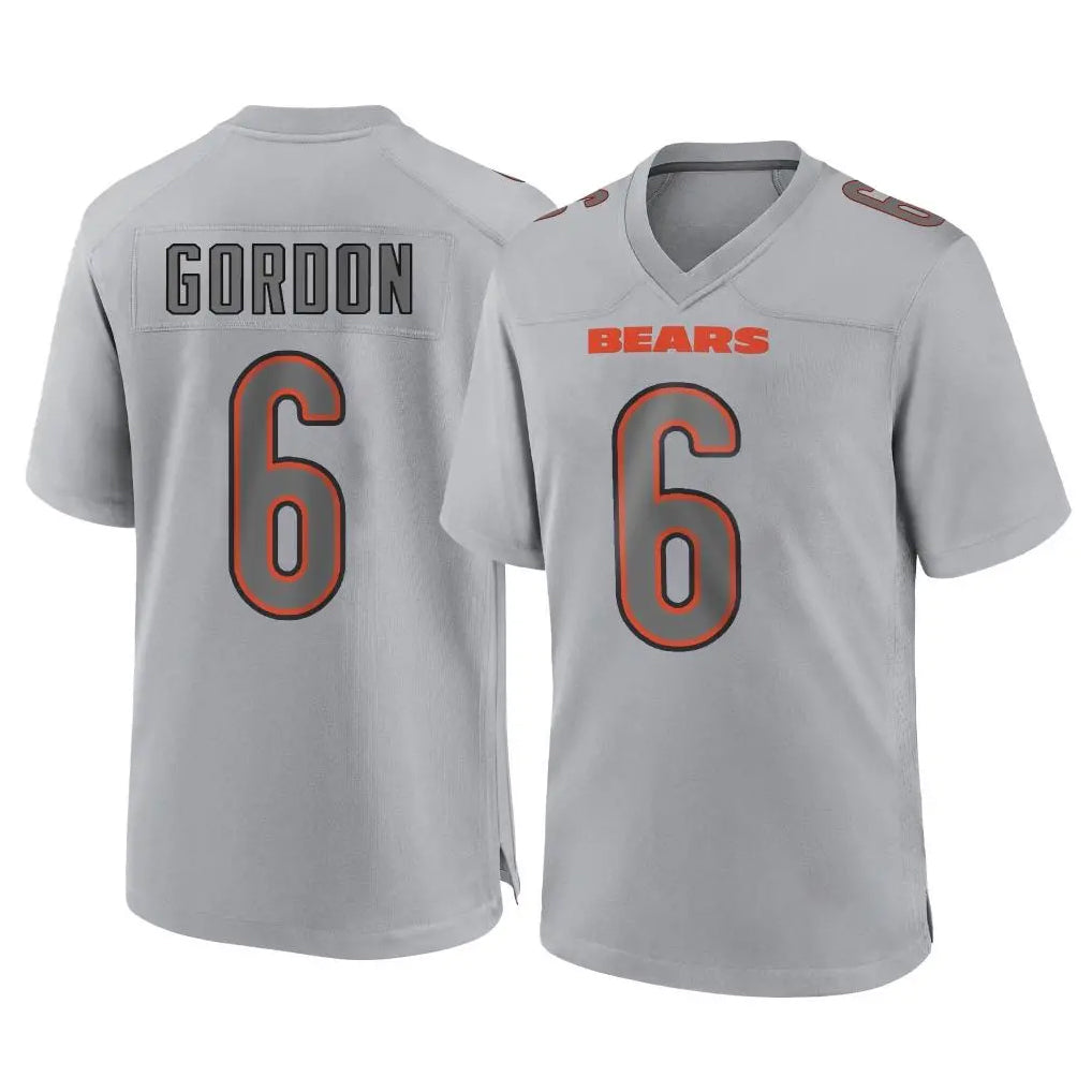 C.Bears #6 Kyler Gordon Player Gray Atmosphere Fashion Game Hdoa Stitched Jerseys